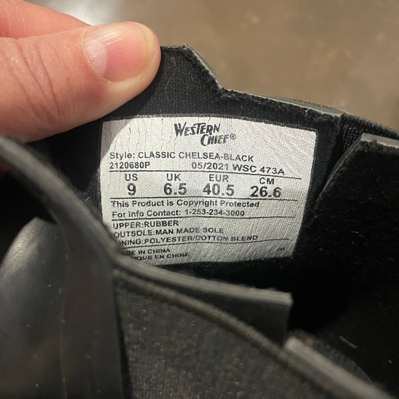 NWT Western Chief Black Women’s Rain Boots - Picture 2 of 6